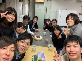 牧野先生の誕生日会・忘年会・クリスマスパーティー