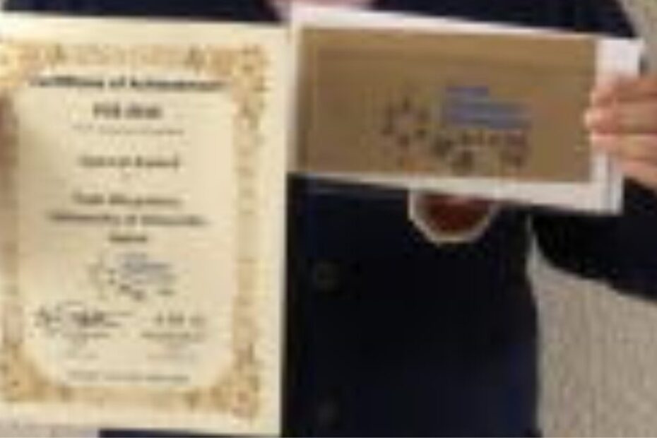 宮代くんがSpecial Student Awardを受賞