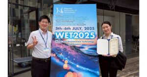 占部さんがWET2025@長岡にて、「The WET Excellent Presentation Award」を受賞